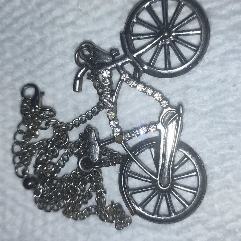 Vintage Bicycle Necklace